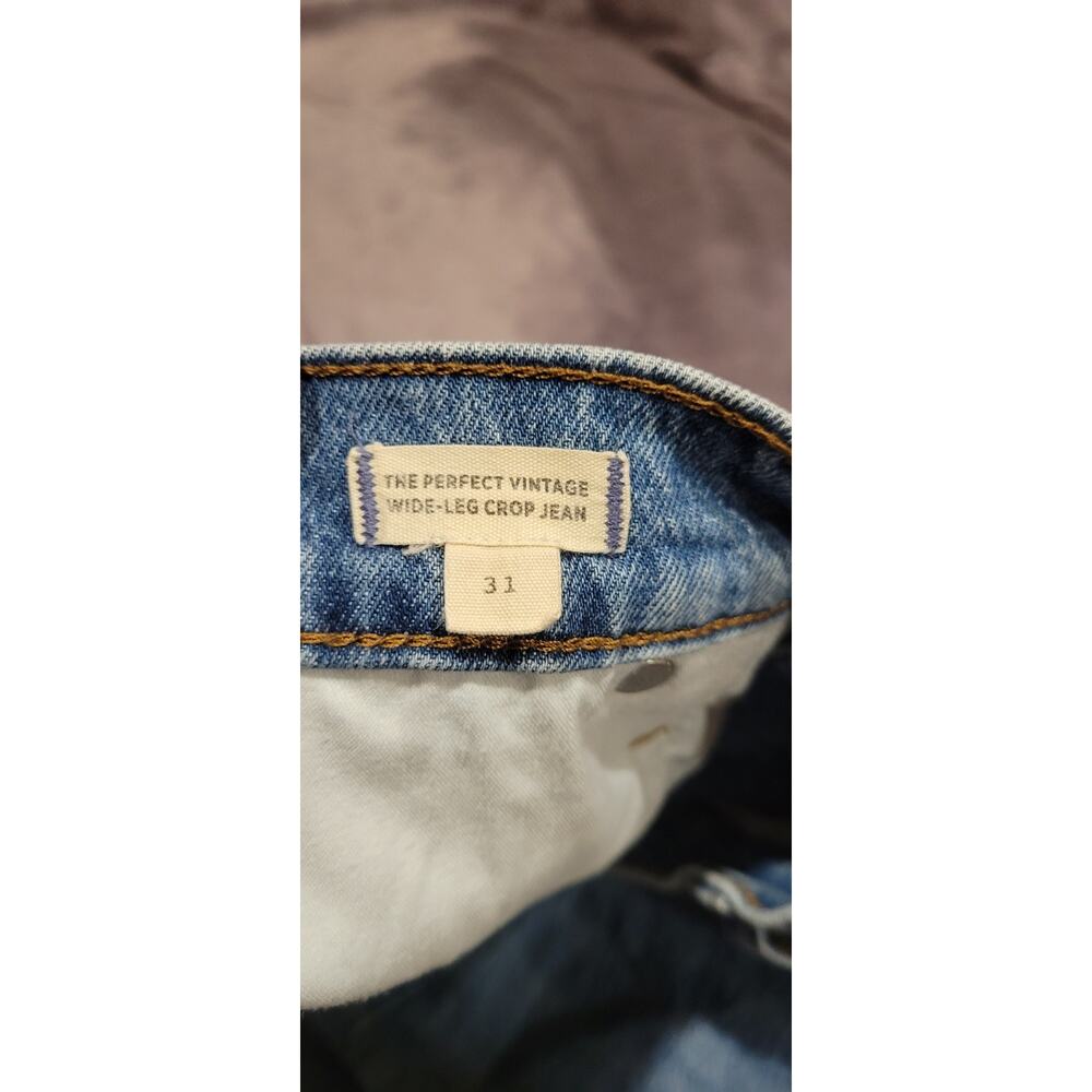 Madewell Jeans Womens 31 Blue The Perfect Vintage Wide-Leg Relaxed Fit Denim - Picture 7 of 8